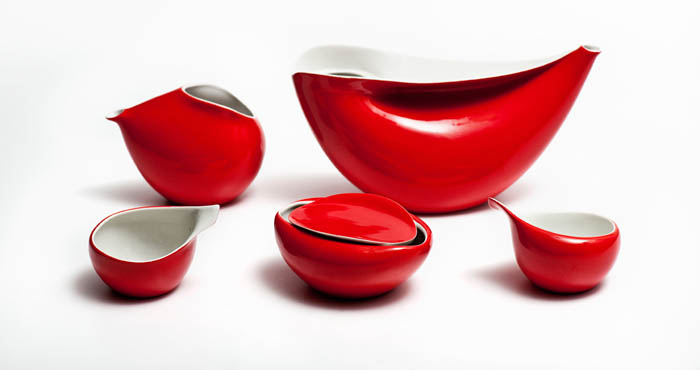 Ina coffee set, made by the Industrial Design Institute in Warsaw, produced by the Ćmielów Porcelain Tableware Factory, 1962 